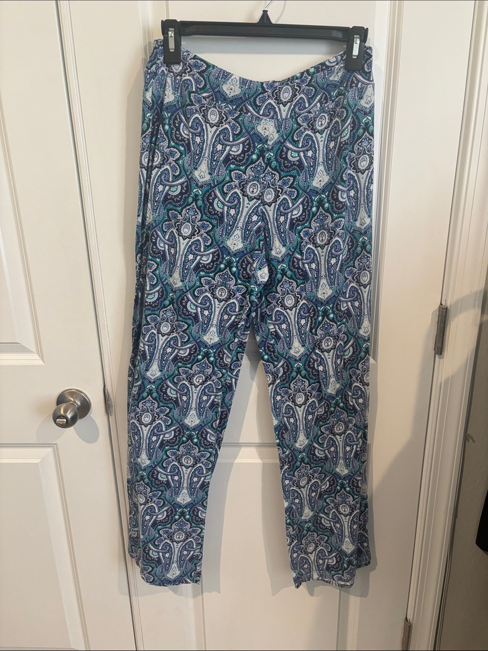 Soma Paisley Lounge Pants in Blue, Teal, White